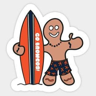 Surfs Up for the Denver Broncos! Sticker